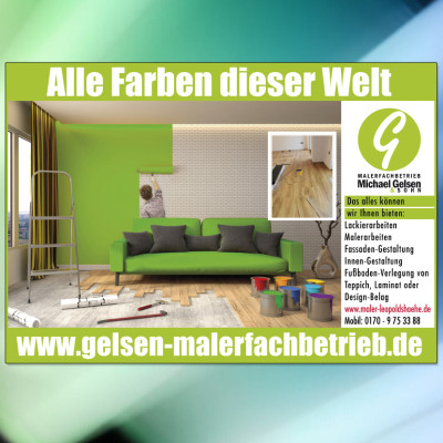 Beraten, Tapezieren, Streichen, Fußbodenbelegen